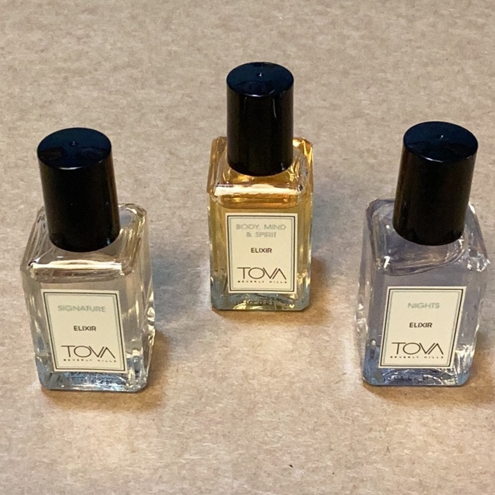 Tova Rollerball Elixer Collection Set of Three 0.5 Fl. Oz. Containers *New*